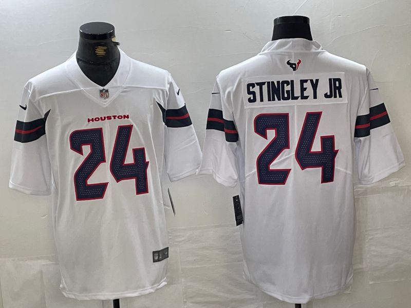 Men Houston Texans #24 Stingley jr White Second generations 2025 Nike Limited NFL Jersey style 1->oakland raiders->NFL Jersey